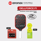 ARRONAX DELLFORCE F1 18K Carbon Fiber Control & Power Pickleball Paddle (16mm)