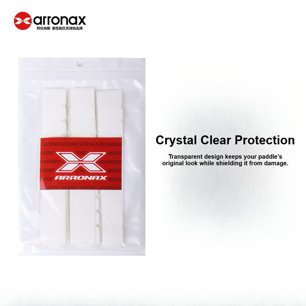 AOX85 ARRONAX Transparent Edge Guard Tape for Pickleball Paddle – Full Coverage Protective Strip (3pcs Pack)