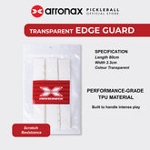 AOX85 ARRONAX Transparent Edge Guard Tape for Pickleball Paddle – Full Coverage Protective Strip (3pcs Pack)