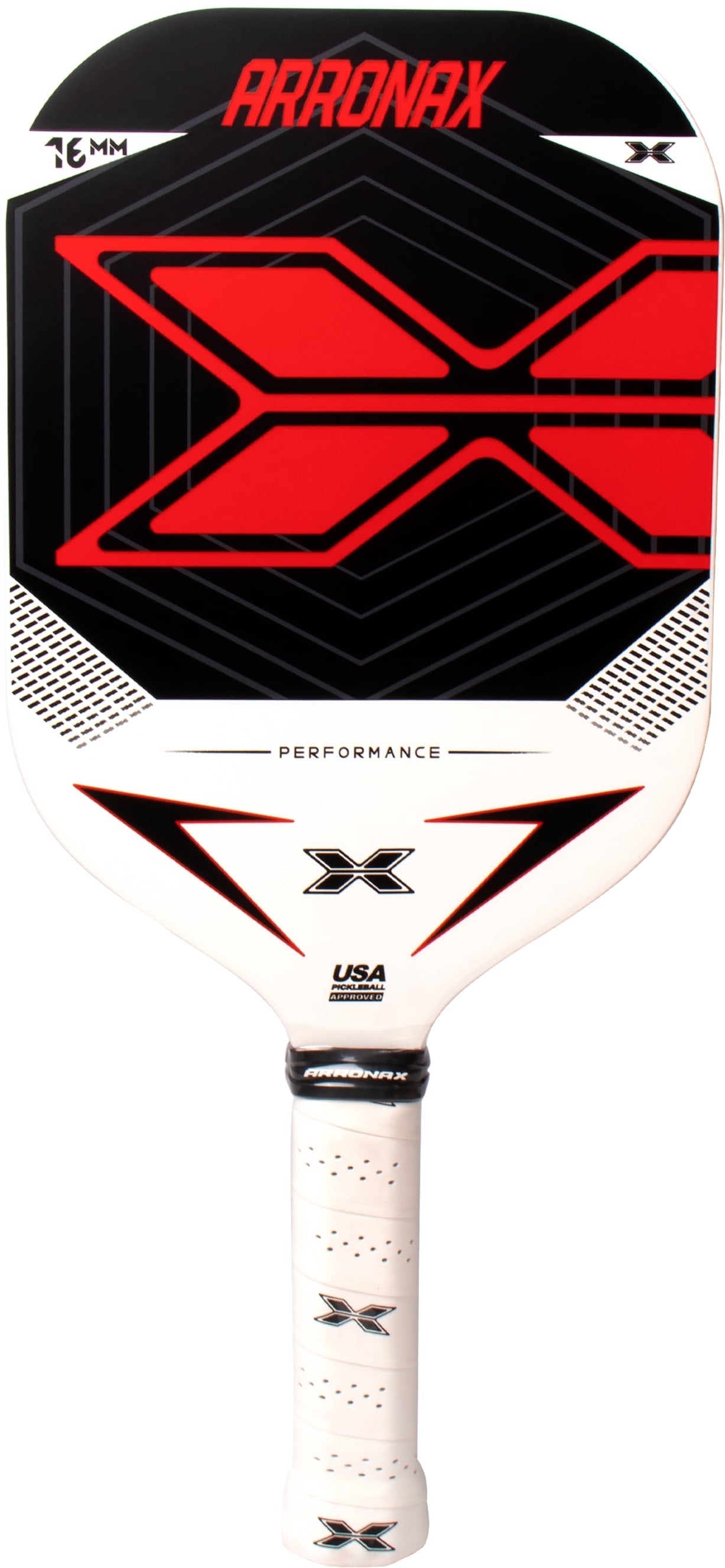 ARRONAX Performance X Carbon Fiber Pickleball Paddle – 16mm PP Honeycomb Core, Long Face Design