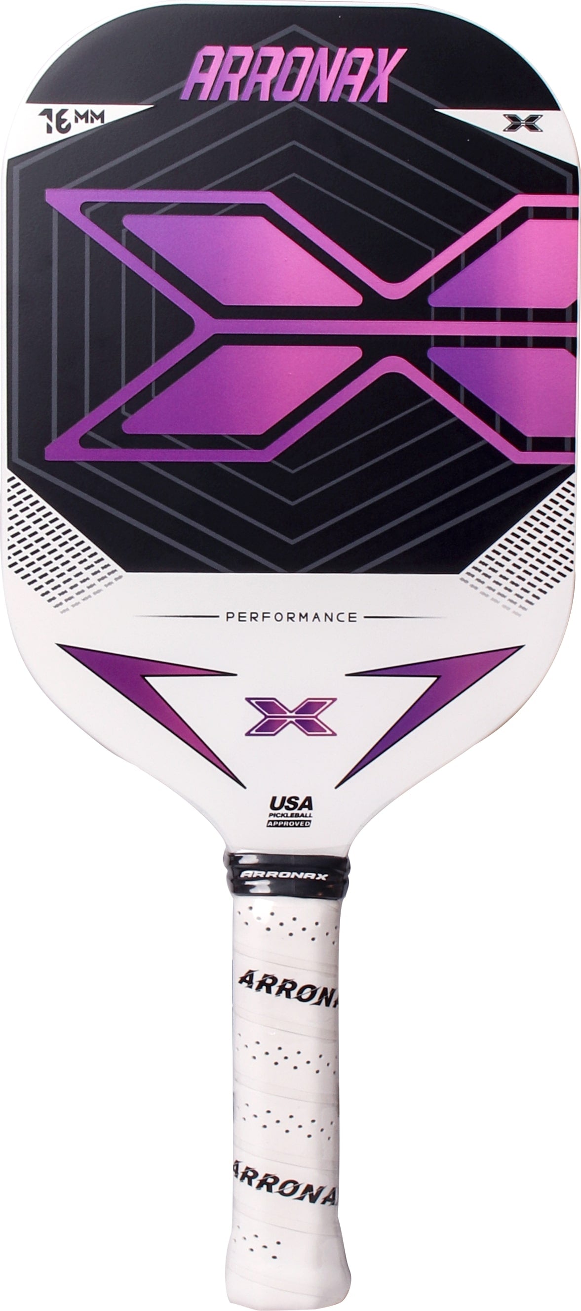 ARRONAX Performance X Carbon Fiber Pickleball Paddle – 16mm PP Honeycomb Core, Long Face Design