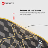 ARRONAX DELLFORCE F1 18K Carbon Fiber Control & Power Pickleball Paddle (16mm)
