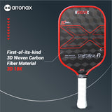 ARRONAX DELLFORCE F1 18K Carbon Fiber Control & Power Pickleball Paddle (16mm)
