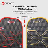ARRONAX DELLFORCE F1 18K Carbon Fiber Control & Power Pickleball Paddle (16mm)