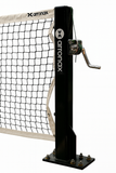 ARRONAX Heavy Duty Outdoor Pickleball Net and Post Set Galvanized Steel Ground Mounted Court System