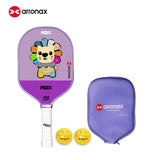 ARRONAX Kids Pickleball Paddle – Lightweight 13mm Fiberglass Junior Paddle for Kids (215g ±)