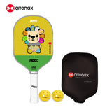 ARRONAX Kids Pickleball Paddle – Lightweight 13mm Fiberglass Junior Paddle for Kids (215g ±)
