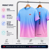 ARRONAX ICE FEEL SHIRT – Pink Blue Gradient