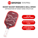 ARRONAX Vortex V3 3D18K Carbon Fiber Pickleball Paddle (16mm)