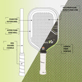 Vortex V2 Carbon Fiber Pickleball Paddle (16mm)