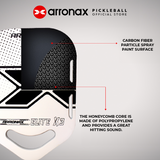 Elite X3 Carbon Traction Pickleball Paddle (16mm) - Arronax.