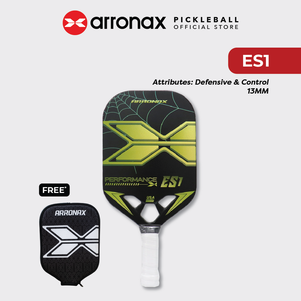 Performance ES1 Carbon Fiber Pickleball Paddle (13mm) - Arronax.