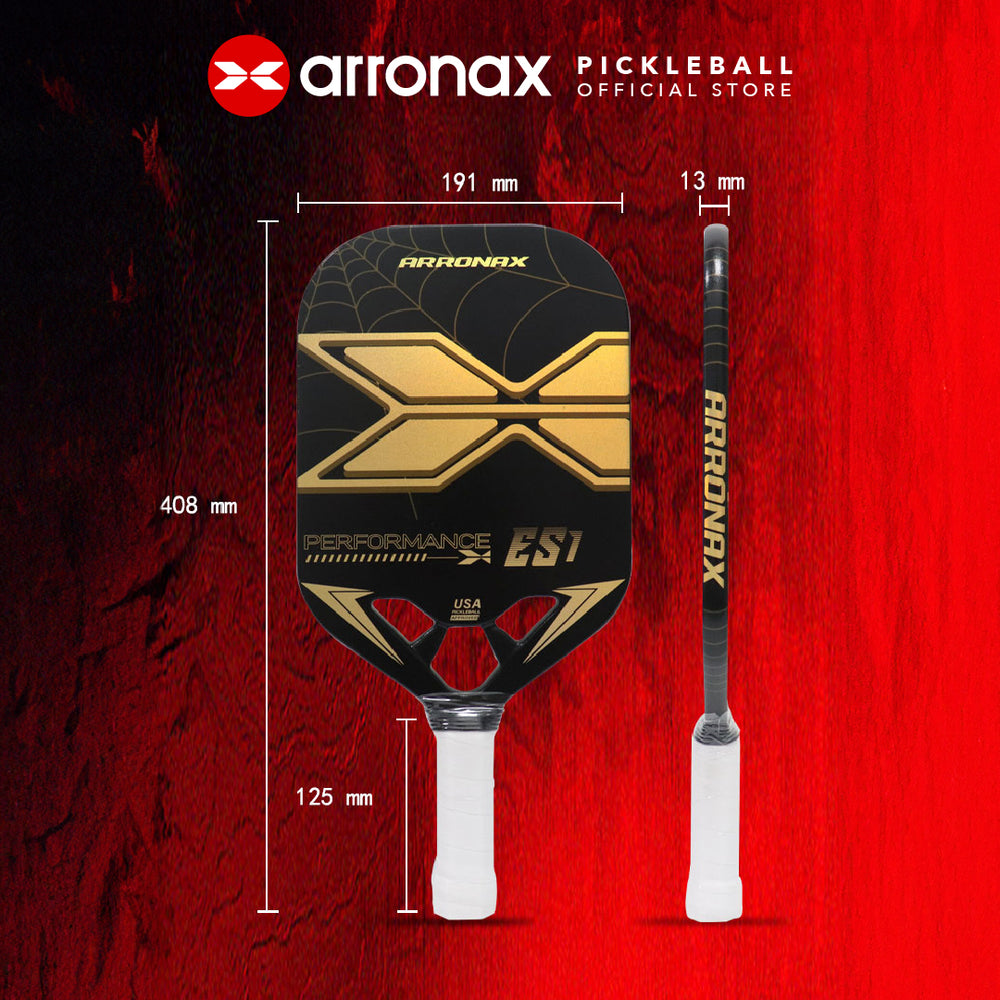 Performance ES1 Carbon Fiber Pickleball Paddle (13mm) - Arronax.