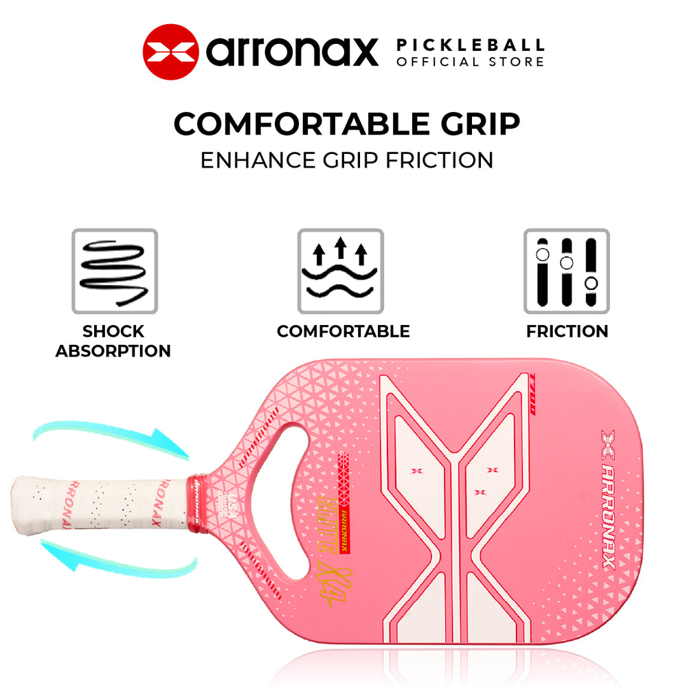 ARRONAX Elite X4 Carbon Fiber T700 Plus EVA Pickleball Paddle (16mm / 20mm) - Arronax.