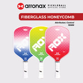 AOX60 Fiberglass Honeycomb Composite Pickleball Paddle (16mm) - Arronax.