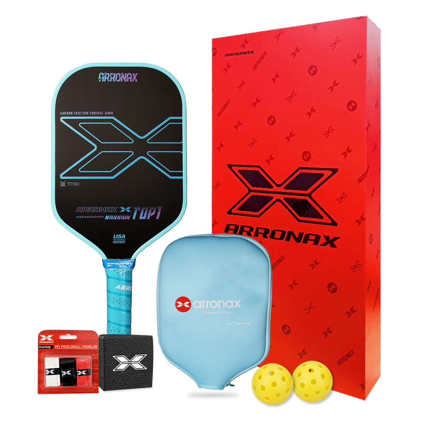 Warrior X Top 1 Pickleball Balanced Paddle (16mm) - Arronax.