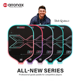 ARRONAX TOP 2 Pickleball Paddle | 2025 Thermoformed EVA+PP Core | T700+3K Carbon Fiber | 16mm | Balance Style