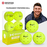 X-5 Elite Pro 40-Hole PE Tournament-Grade Pickleball 6-Pcs (Upgraded)