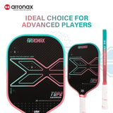 ARRONAX TOP 2 Pickleball Paddle | 2025 Thermoformed EVA+PP Core | T700+3K Carbon Fiber | 16mm | Balance Style