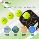 X-5 Elite Pro 40-Hole PE Tournament-Grade Pickleball 6-Pcs (Upgraded)