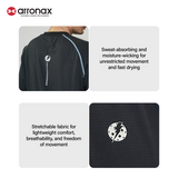 ARRONAX Performance Round Neck Sports Shirt