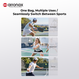 ARRONAX Metallic Pickleball Backpack 51.3L with Shoe Compartment