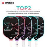 ARRONAX TOP 2 Pickleball Paddle | 2025 Thermoformed EVA+PP Core | T700+3K Carbon Fiber | 16mm | Balance Style