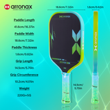 ARRONAX THUNDER 10 Gen 4 Foam Core Carbon Fiber Pickleball Paddle (EPP + EVA Dual Core, 16mm Power Series)