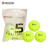 X-5 Elite Pro 40-Hole PE Tournament-Grade Pickleball 6-Pcs (Upgraded)