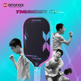 ARRONAX THUNDER 10 Gen 4 Foam Core Carbon Fiber Pickleball Paddle (EPP + EVA Dual Core, 16mm Power Series)