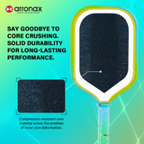 ARRONAX THUNDER 10 Gen 4 Foam Core Carbon Fiber Pickleball Paddle (EPP + EVA Dual Core, 16mm Power Series)