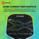 ARRONAX DELLFORCE F1 18K Carbon Fiber Control & Power Pickleball Paddle (16mm)