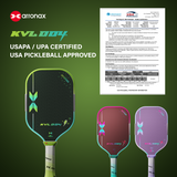 Arronax KVL004 Foam Core Kevlar Carbon Fiber Pickleball Paddle 16mm