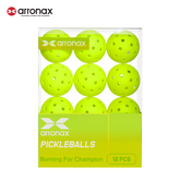 X-5 Elite Pro 40-Hole PE Tournament-Grade Pickleball 6-Pcs (Upgraded)