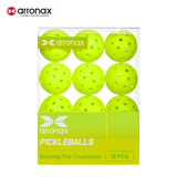 X-5 Elite Pro 40-Hole PE Tournament-Grade Pickleball 6-Pcs (Upgraded)
