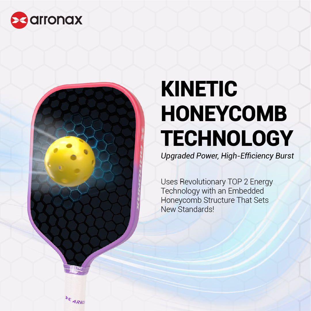 ARRONAX TOP 2 Pickleball Paddle | 2025 Thermoformed EVA+PP Core | T700+3K Carbon Fiber | 16mm | Balance Style