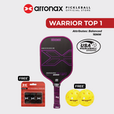 Warrior X Top 1 Pickleball Balanced Paddle (16mm) - Arronax.