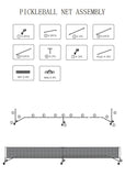 Arronax Outdoor Pickleball Net Portable & Movable Pickleball Net for Training and Competitive Play