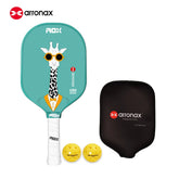 ARRONAX Kids Pickleball Paddle – Lightweight 13mm Fiberglass Junior Paddle for Kids (215g ±)