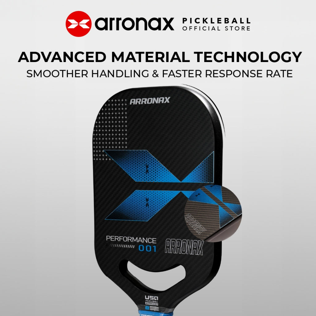ARRONAX Performance 001 3k Carbon Fiber Pickleball Paddle (13mm/20mm) - Arronax.