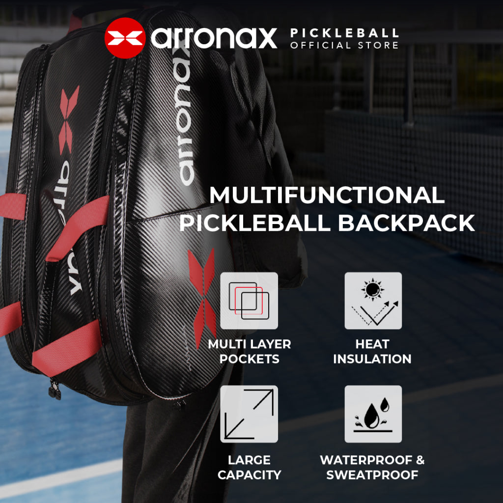 ARRONAX AOX99 Pickleball Backpack - Carbon PU Insulated, Multifunctional Dual-Shoulder Design for Men and Women - Arronax.