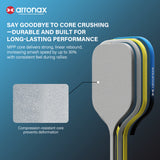 ARRONAX Boost-1 Pickleball Paddle 16mm | MPP+EVA Core | T700 Carbon Fiber | Power & Control | Large Sweet Spot Paddle