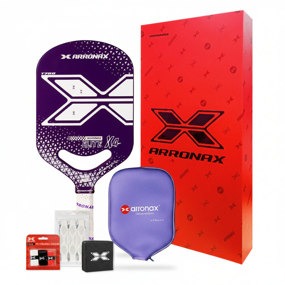 ARRONAX Elite X4 Carbon Fiber T700 Plus EVA Pickleball Paddle (16mm / 20mm) - Arronax.