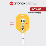 ARRONAX Kids Pickleball Paddle – Lightweight 13mm Fiberglass Junior Paddle for Kids (215g ±)