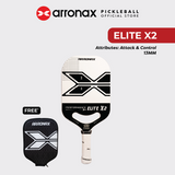 ARRONAX Elite X2 Carbon Traction Pickleball Paddle (13mm)