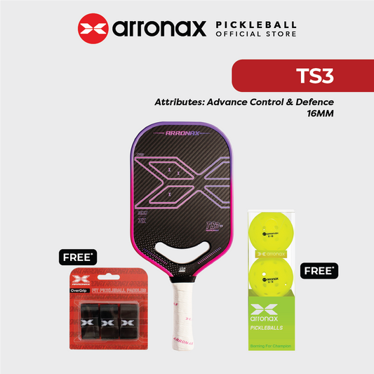 2024 Arronax Pickleball Paddle TS3-16MM Carbon Friction Surface