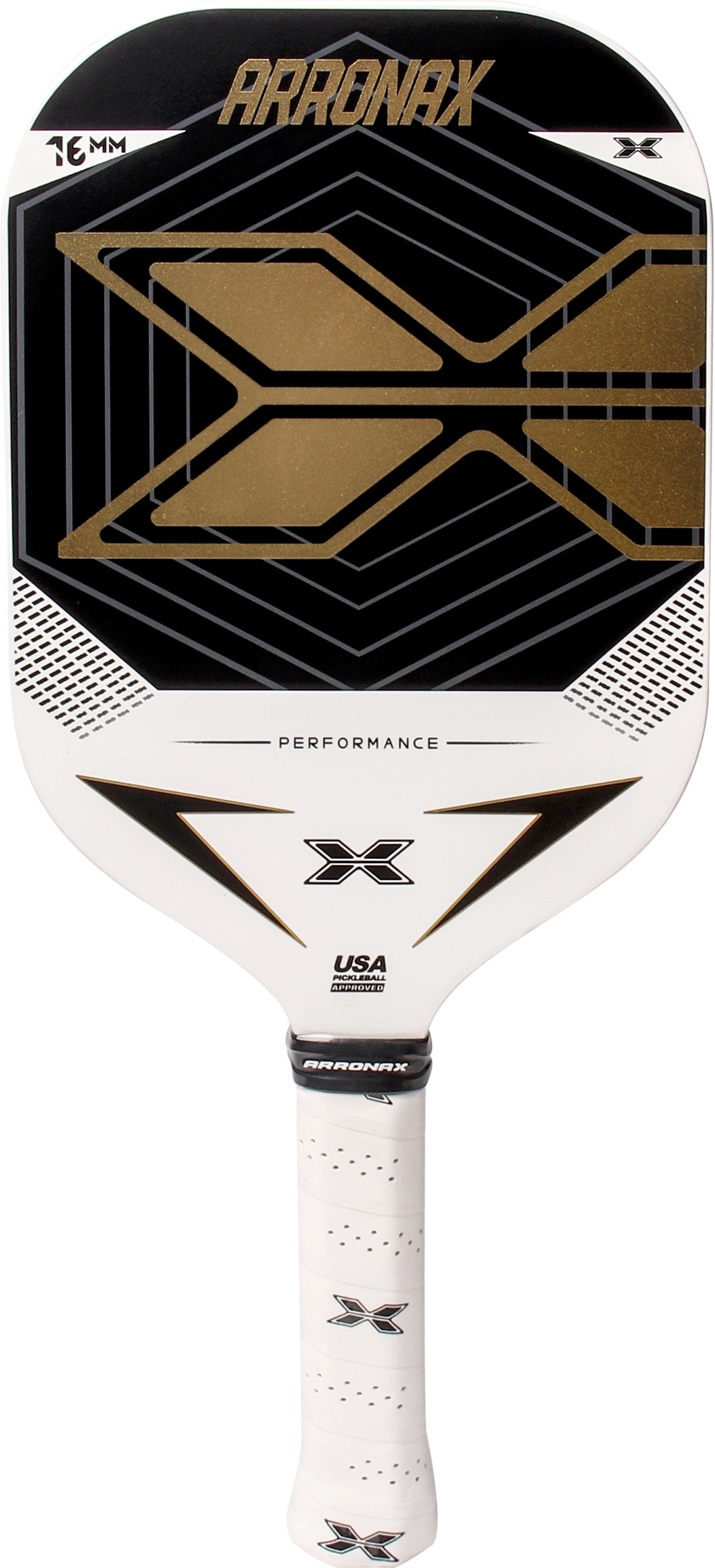 ARRONAX Performance X Carbon Fiber Pickleball Paddle – 16mm PP Honeycomb Core, Long Face Design