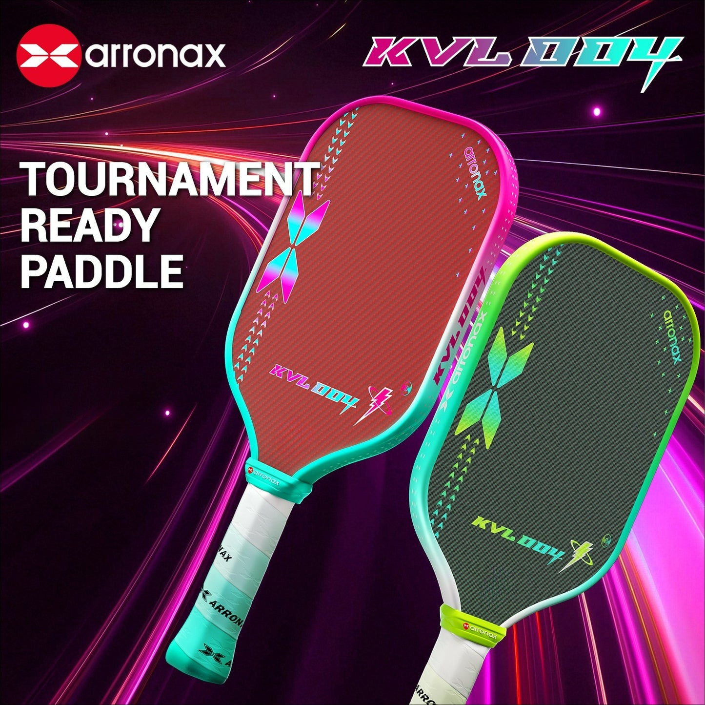 Arronax KVL004 Kevlar Carbon Fiber Pickleball Paddle 16mm