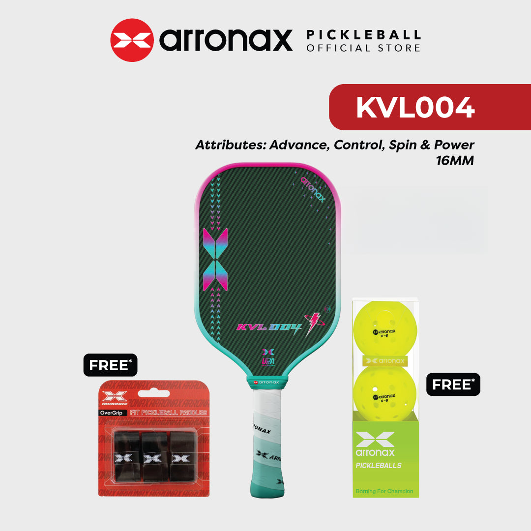 Arronax KVL004 Kevlar Carbon Fiber Pickleball Paddle 16mm