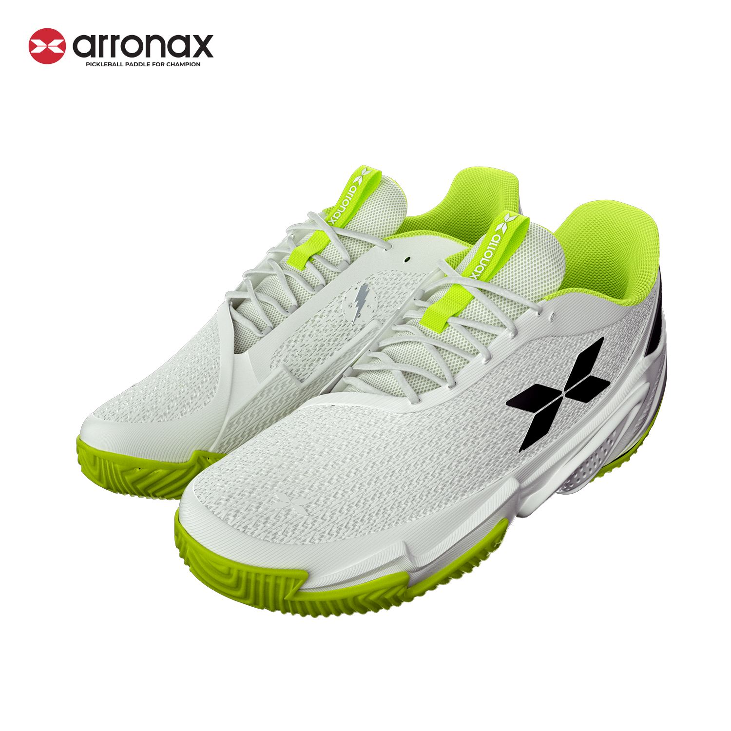 Arronax Duramon Pickleball Shoes – Stability-Driven Performance for Fast Court Play (Lime Green)